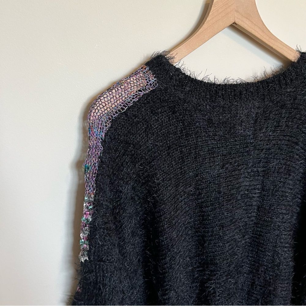 Shu Shu Patchwork Shag Sweater - Picture 6 of 13